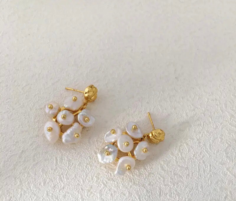 Irregular Pearl Earrings