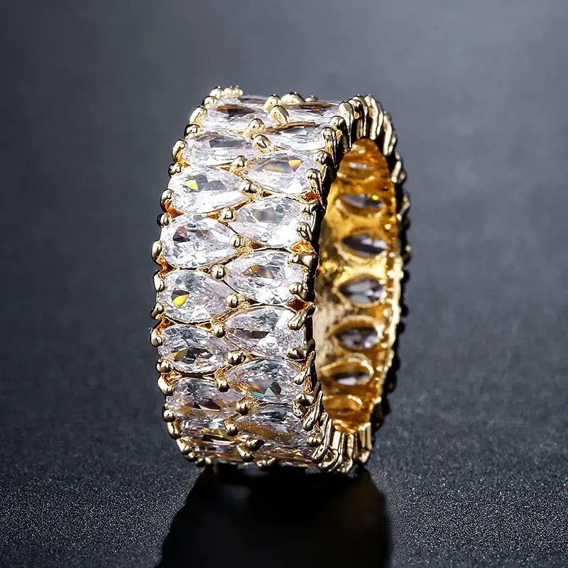 Teardrop Shape CZ Ring