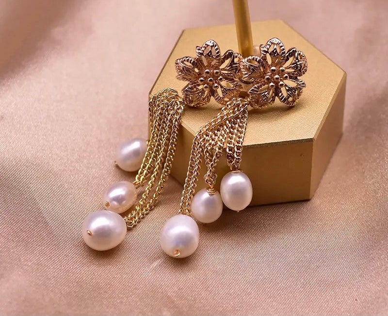 Natural Fresh Water Earrings
