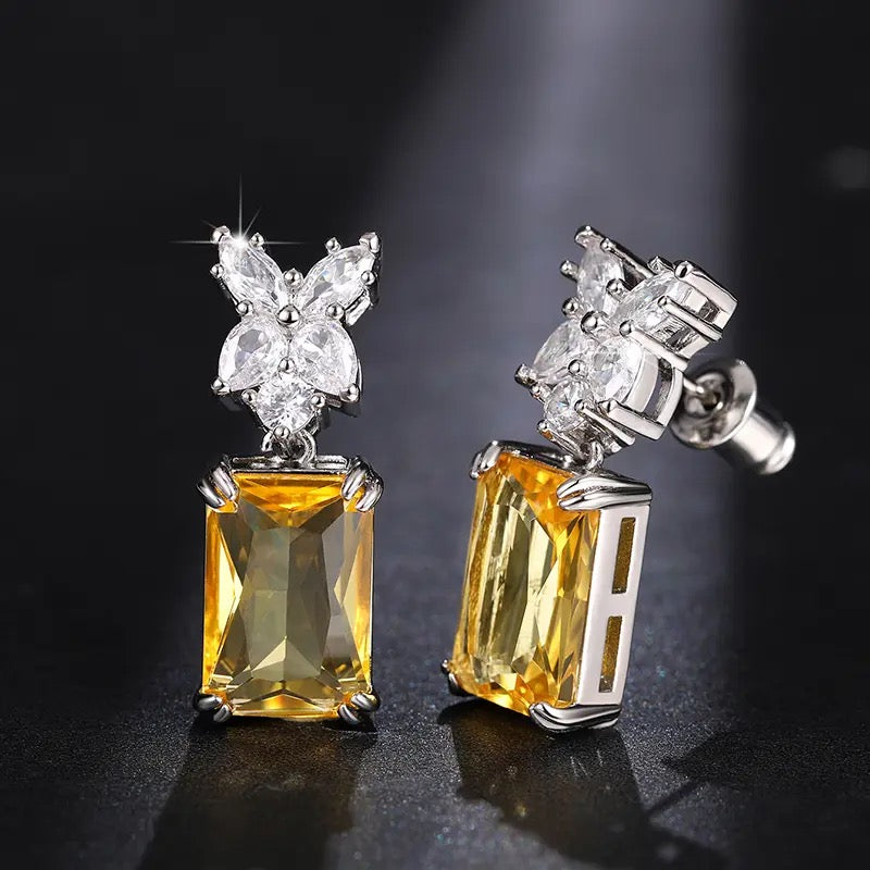 Bright Yellow Earrings