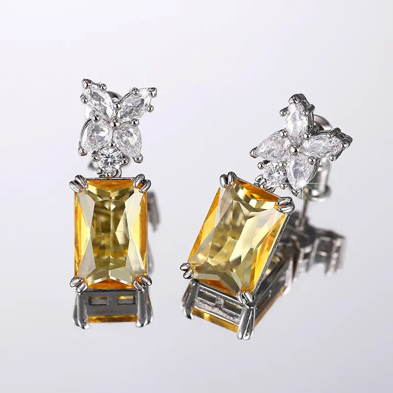 Bright Yellow Earrings
