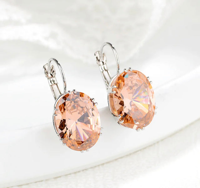 Simulated Sapphire Earrings