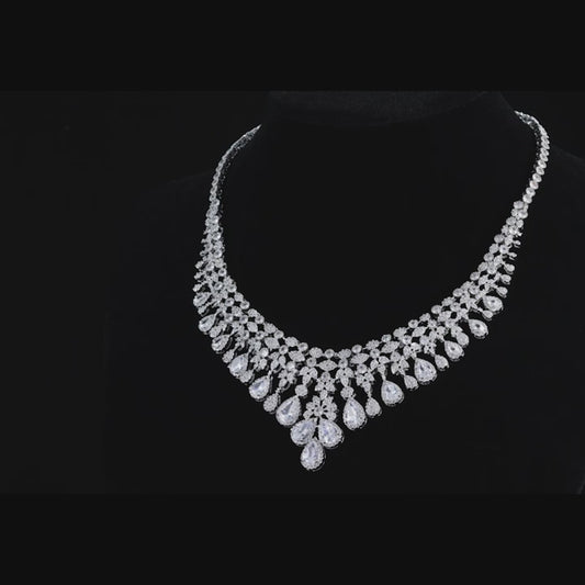 Deluxe Tassel Water Drop Jewelry Set