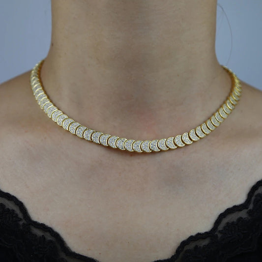 Round Moon Shaped Jewellery Set
