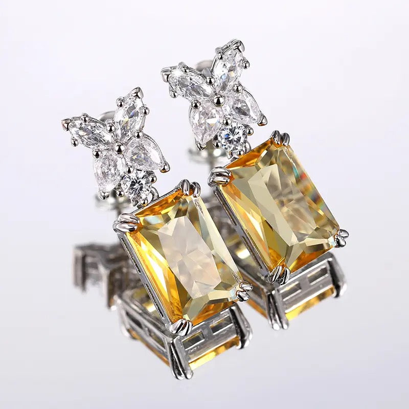 Bright Yellow Earrings